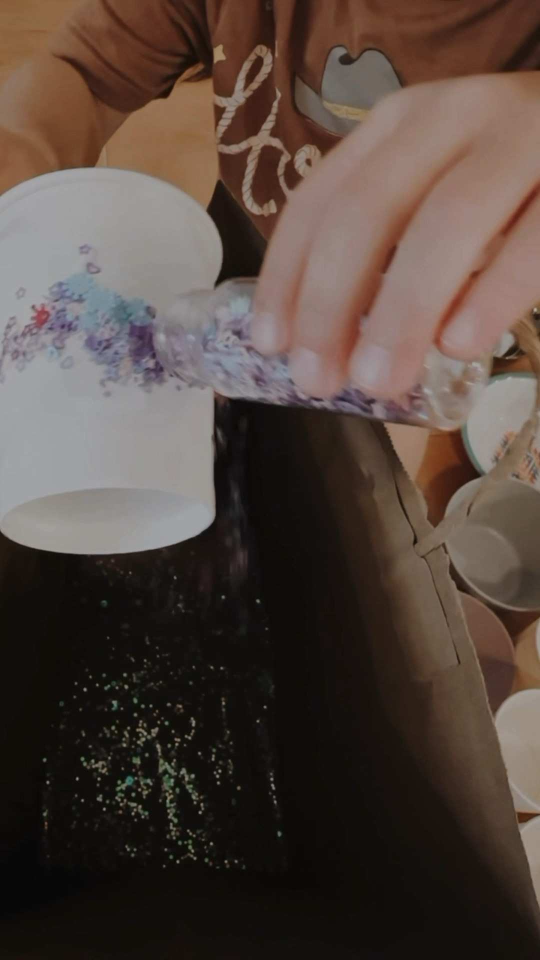 This is a super fun, easy craft I did with my 4 year old! She stay engaged with it for a good amount of time too (can I get an amen, mamas?!). She is actually the one who came up with by picking up some paper cups we had in the garage and declared: “let’s make butterflies!” she then went into the craft drawers and pulled out the remainder of the supples: glue, pipe cleaners and of course, glitter! (I grabbed the scissors to poke holes for the wings) it’s a little messy but what’s fun without a little mess. My 4 year old had a blast, and thought it was so fun to sprinkle the glitter, choose the colors and design with the Elmers glue. I loved giving her creative space and I totally saw the wheels turning in her creative little head of hers! It was so fun! With a paper bag used to catch the glitter, it’s an easy clean up and can help save any remaining glitter too. 

 toddler, activities, mother motherhood, mom, life arts, and crafts, creative kids, toddlers home, rainy day, activities 

#LTKVideo #LTKKids #LTKFamily