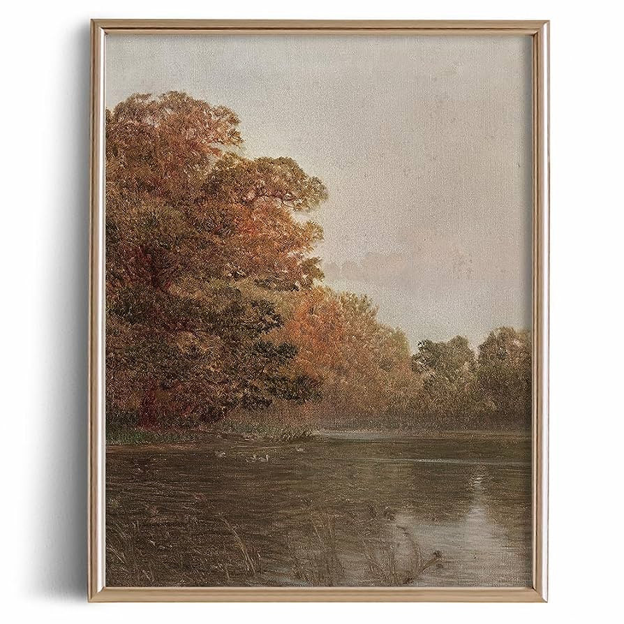 Rustic Farmhouse Wall Art Decor - 11x14" - Boho Art Deco Landscape Pictures for Bathroom - French... | Amazon (US)