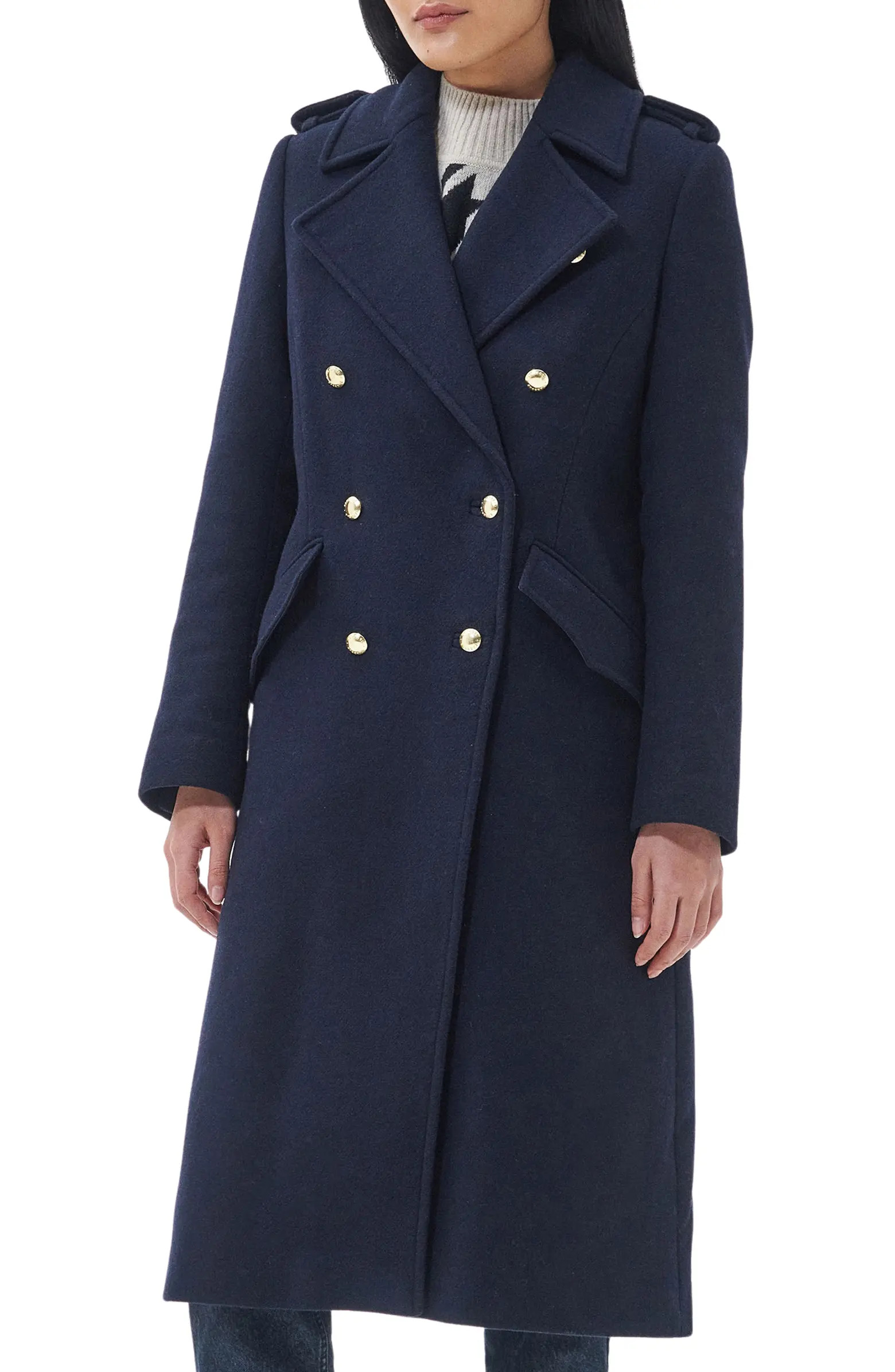 Barbour Inverraray Wool Blend Trench Coat | Nordstrom | Nordstrom