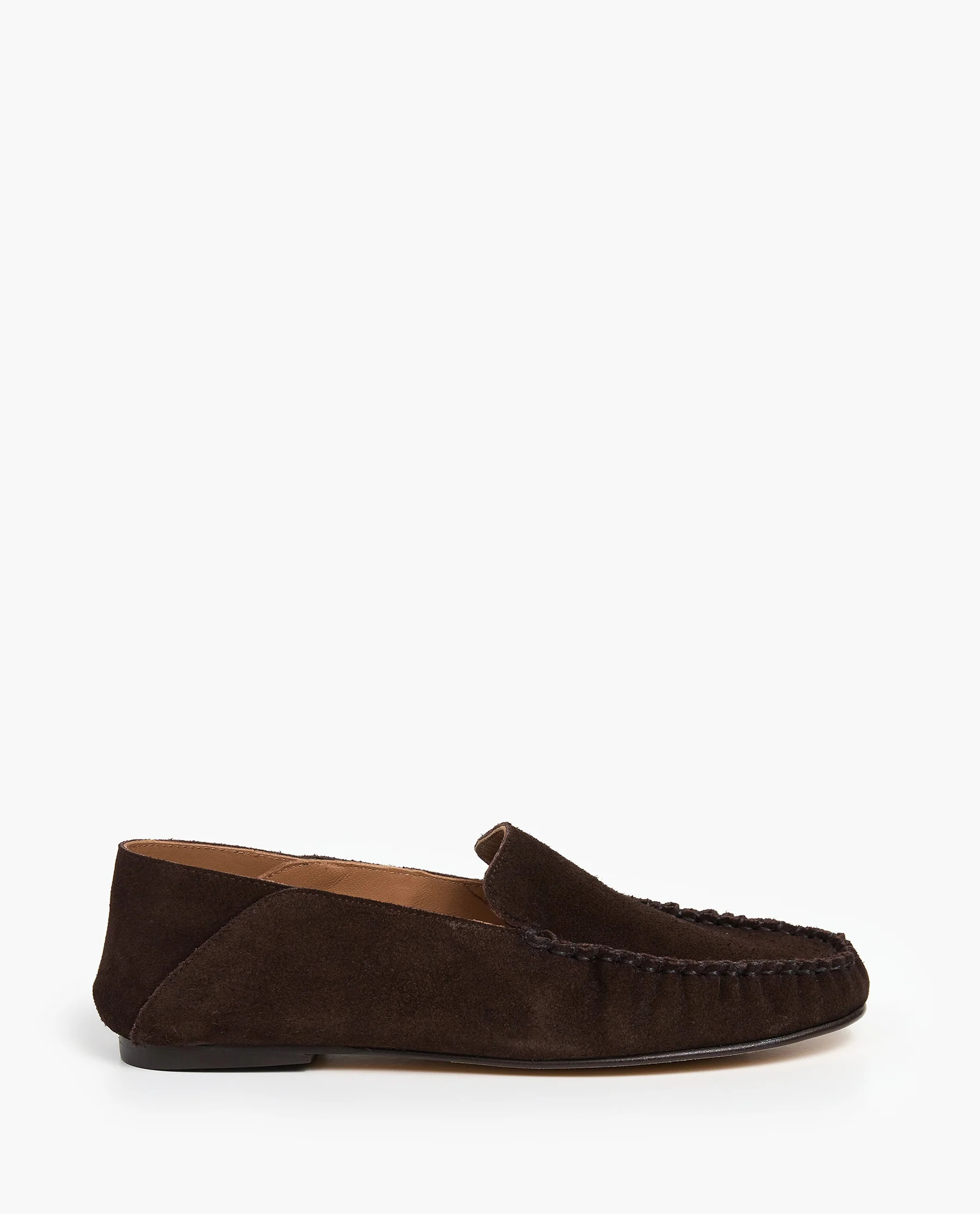 Bon Bon Suede Chocolate Loafer | Flattered