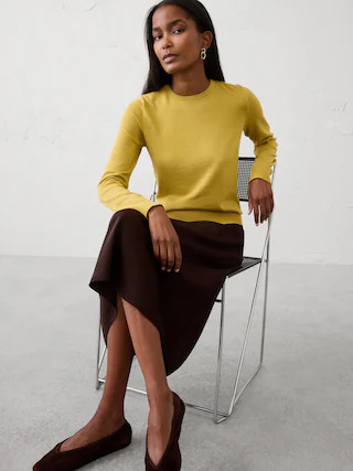 Forever Crew-Neck Sweater | Banana Republic Factory