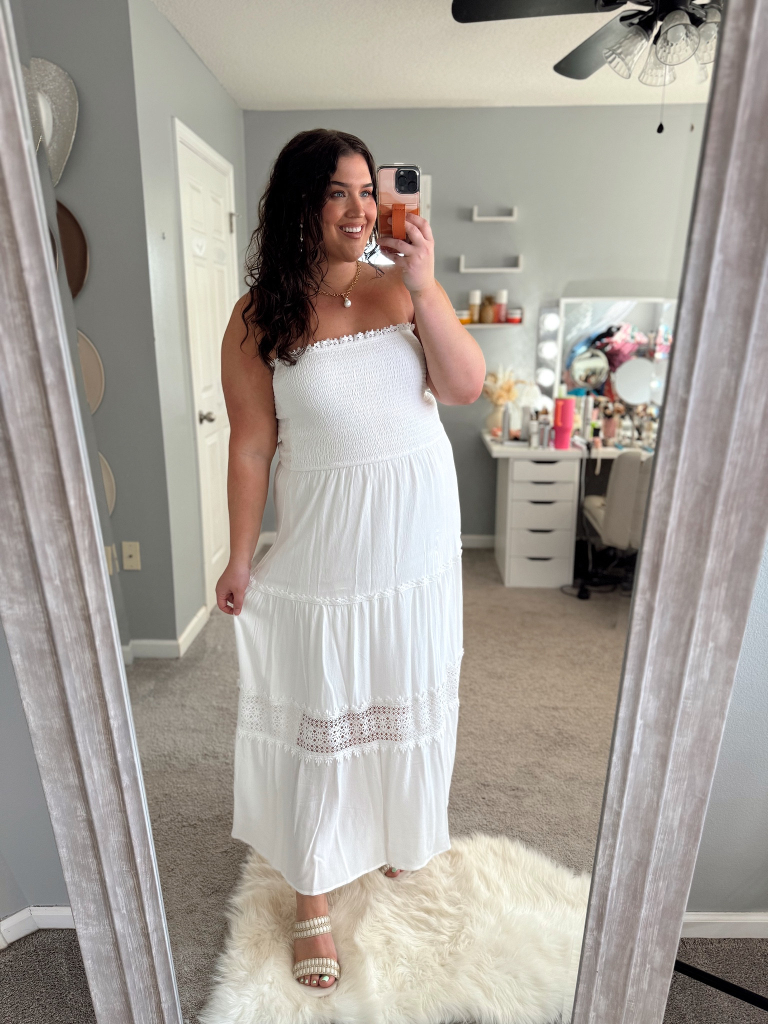 Amazon Summer strapless white maxi dress 🤍 Beach family photos dress 
Size XXL

#LTKMidsize #LTKStyleTip #LTKFindsUnder50