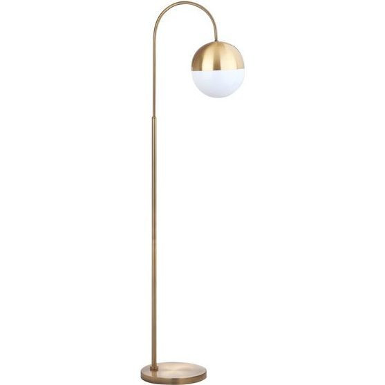 Jonas Floor Lamp, Gold | Maisonette