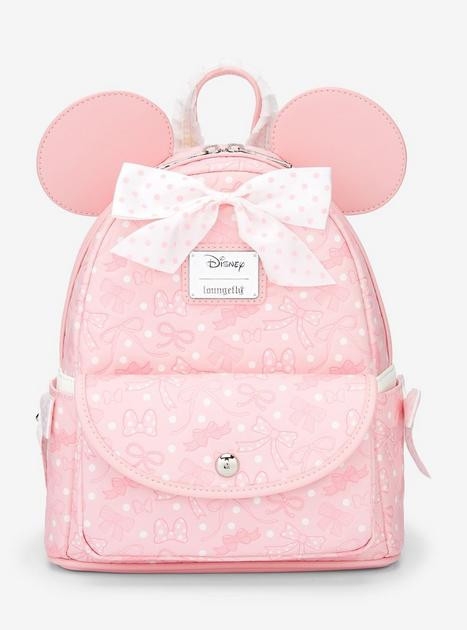 Loungefly Disney Minnie Mouse Debossed Bows Mini Backpack — BoxLunch Exclusive | BoxLunch