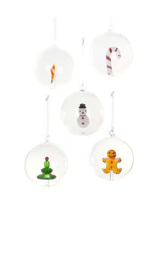 Captured Icon Baubles Set Of 5 | Revolve Clothing (Global)