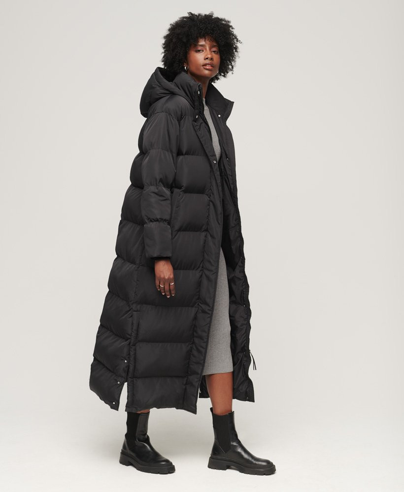 Maxi Hooded Puffer Coat | Superdry (UK)