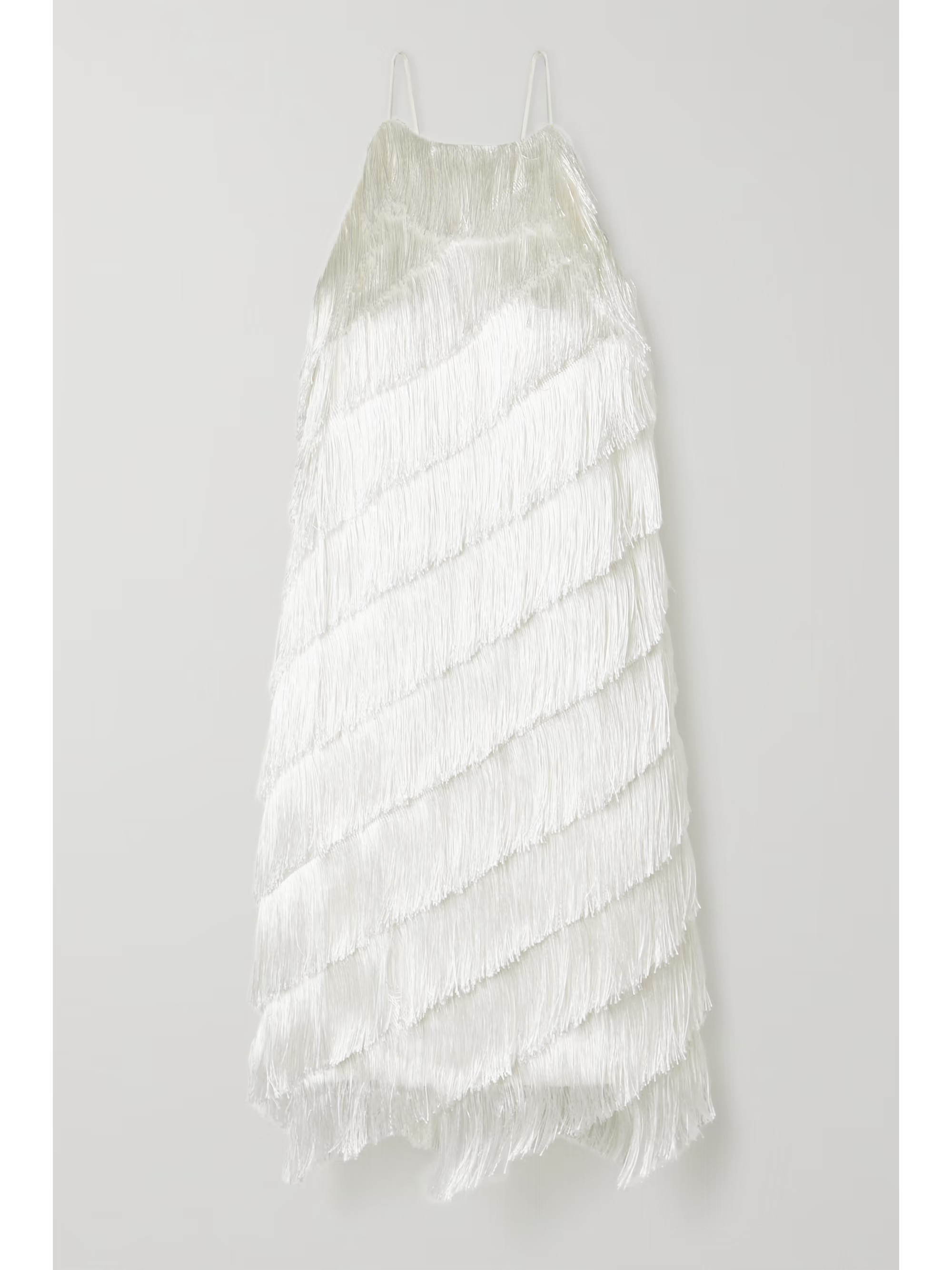 Fringed crepe dress | NET-A-PORTER (UK & EU)