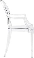 Poly and Bark Burton Arm Chair, Clear | Amazon (US)