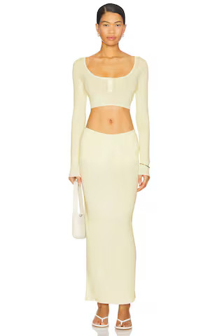 LIONESS Amour Maxi Skirt in Foam from Revolve.com | Revolve Clothing (Global)