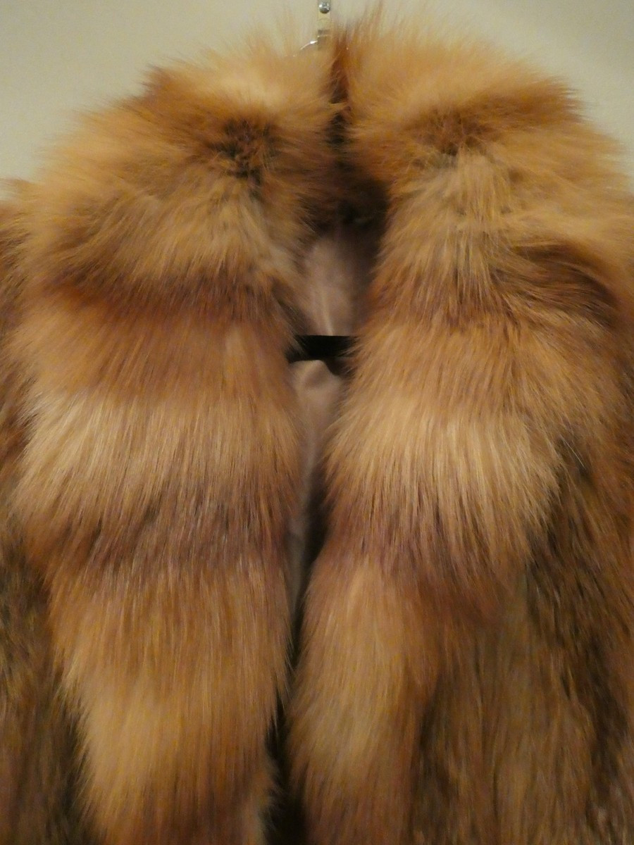 Red Fox Fur Custom Women's Coat Size Small | eBay US