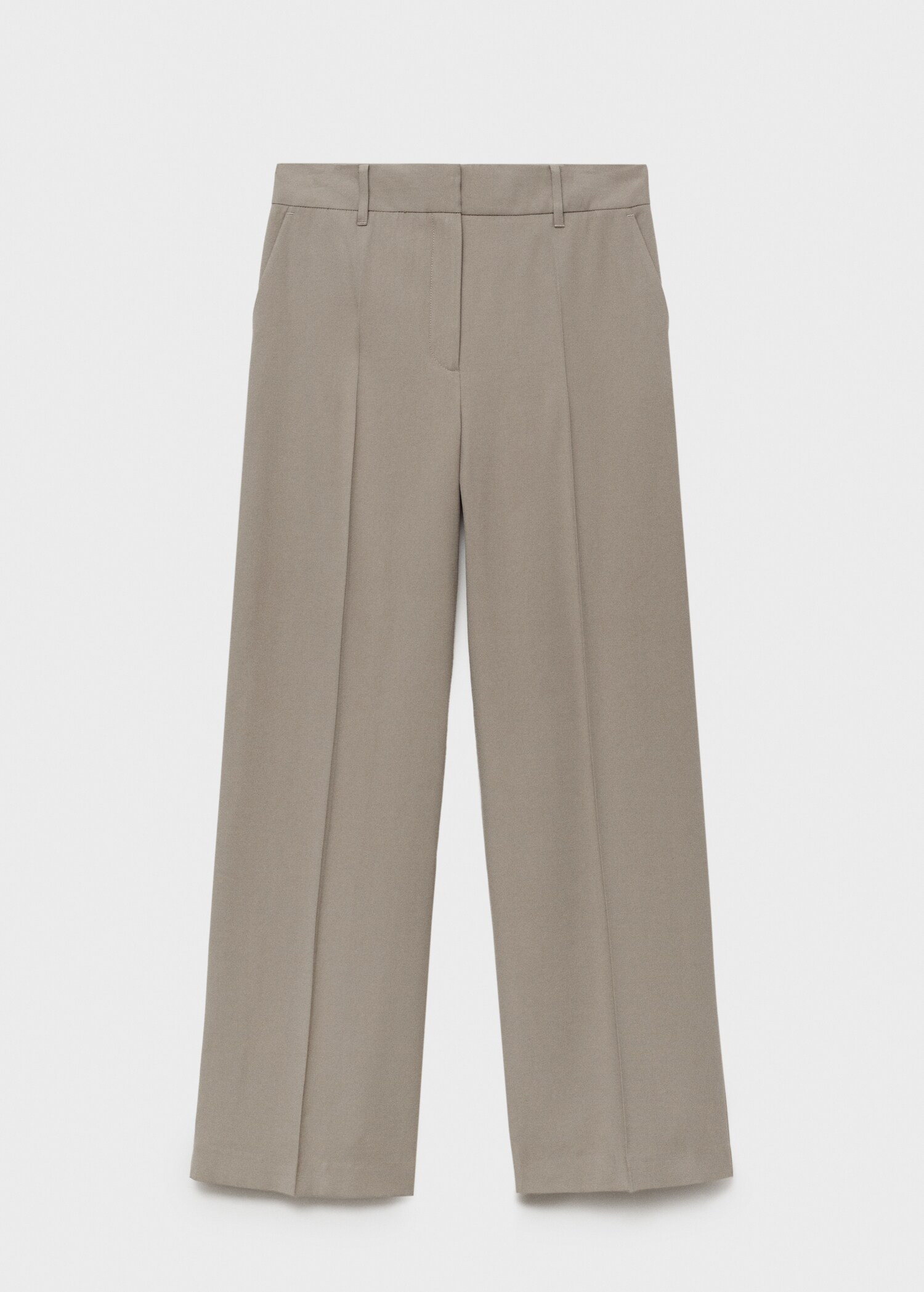 Wideleg pleated trousers - Woman | MANGO United Kingdom | MANGO (UK)