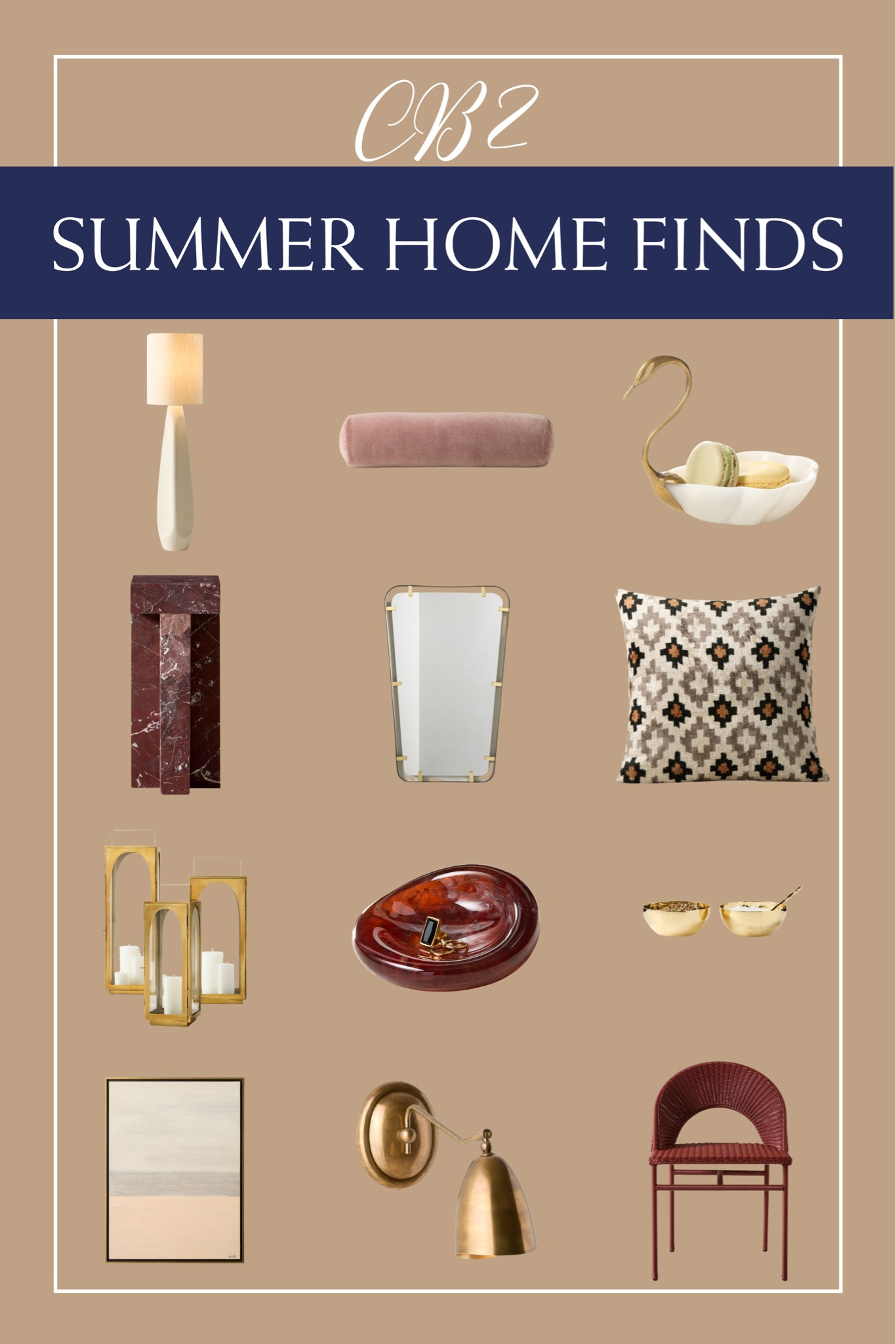 Check out these new and trending home finds from @cb2 to brighten up your summer spaces! ☀️🍉⛱️🌊🐚

#LTKHome #LTKSeasonal