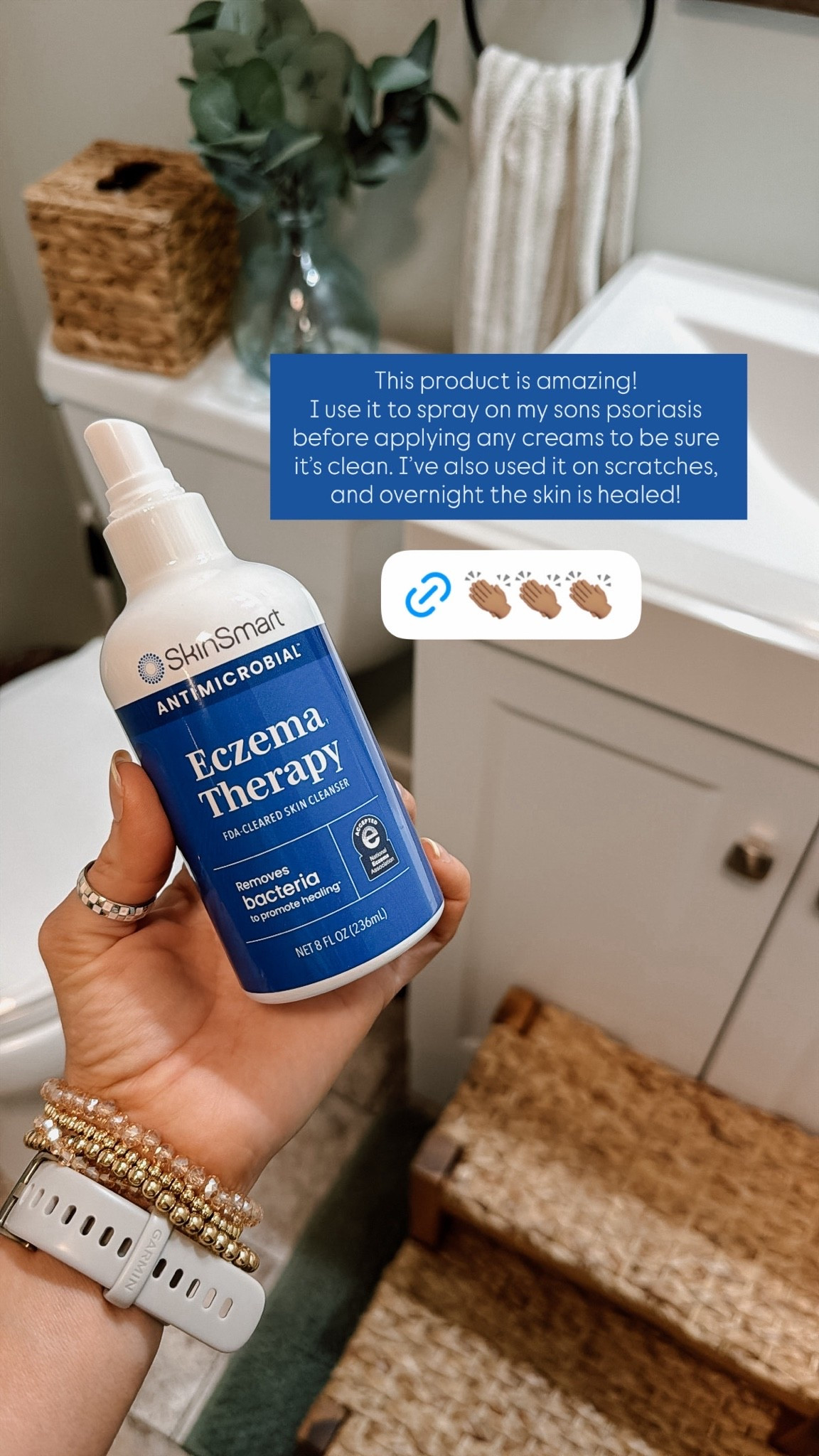 Amazing! Spray on eczema, psoriasis or scratches to keep the areas clean! Safe for daily use & on kids! 
I even spray my arms pits 🤪

#LTKdayinmylife #LTKootd #LTKfitnessgoals
