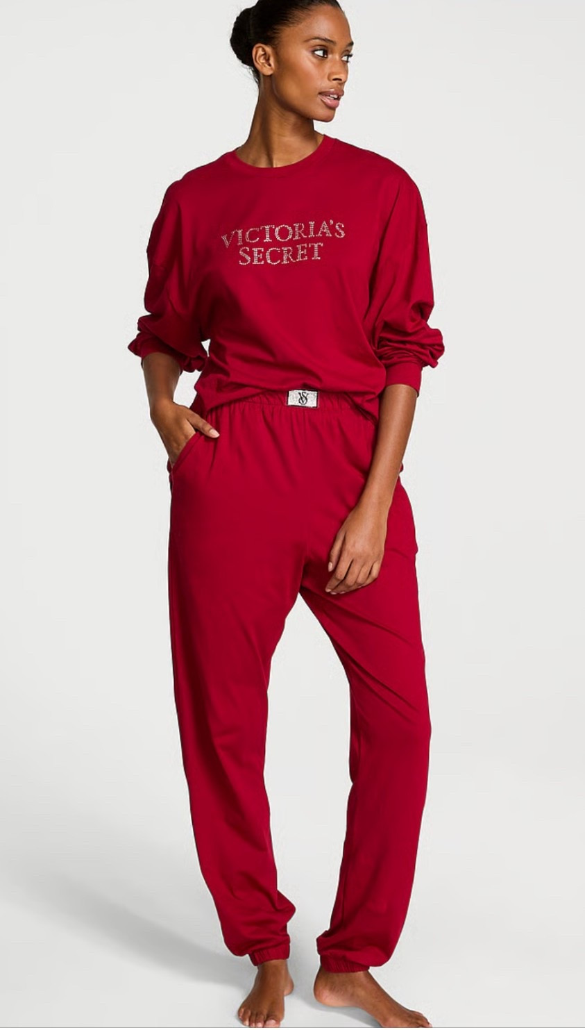 VICTORIA'S SECRET
100% Cotton Shine Long Pajama Set
40% off all items. 

#LTKGiftGuide #LTKSaleAlert #LTKFindsUnder50