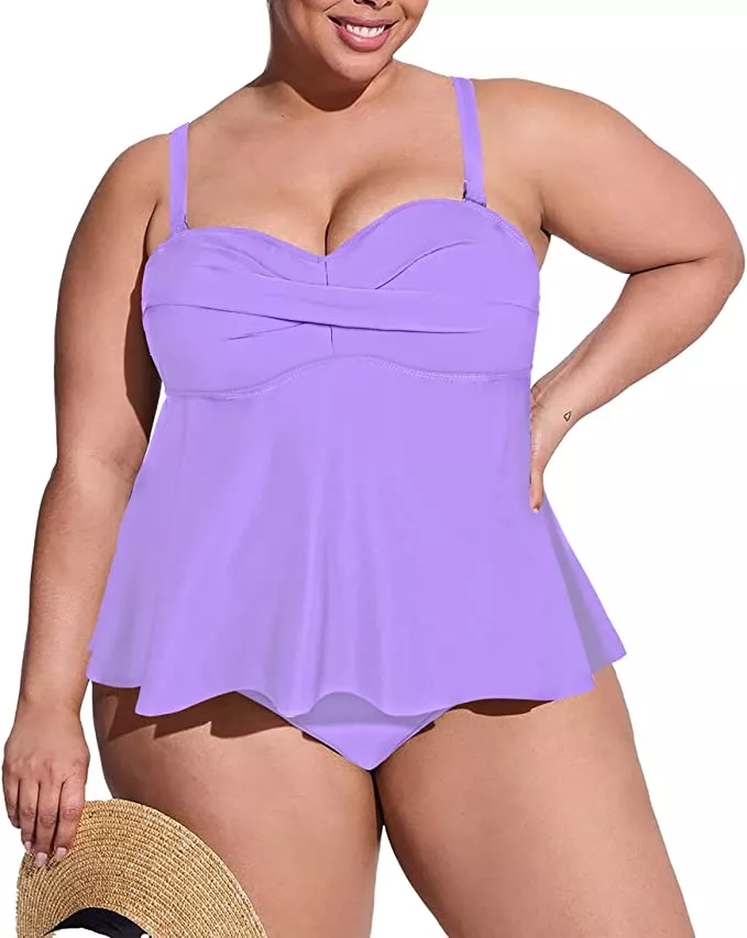  Yonique Plus Size Swimsuits for Women Tummy Control