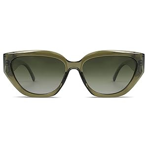 SOJOS Trendy Cute Cat Eye Polarized Sunglasses for Women Fashion Cateye Womens Sunnies SJ2237 | Amazon (US)