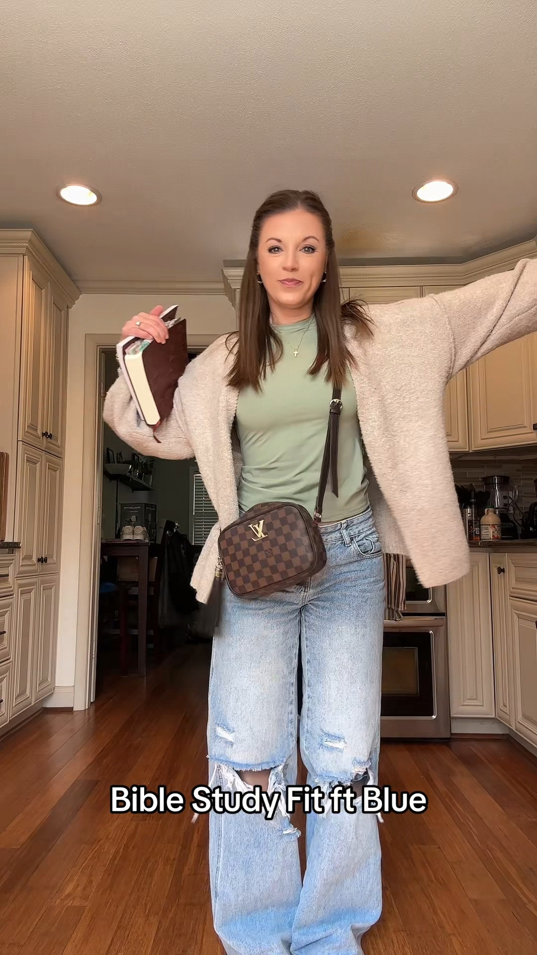 Bible study fit ft my dog

#springoutfit #churchoutfit #biblestudyoutfit #jeans #sweater 

#LTKootd #LTKSaleAlert #LTKPetite