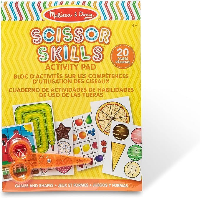Melissa & Doug Scissor Skills Activity Book With Pair of Child-Safe Scissors (20 Pages), 11.25 x ... | Amazon (US)