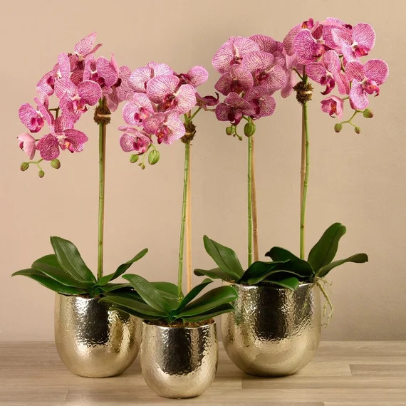 FAUX Silk Pink Speckled Orchid Flower Gift for Wife | Etsy | Etsy (US)