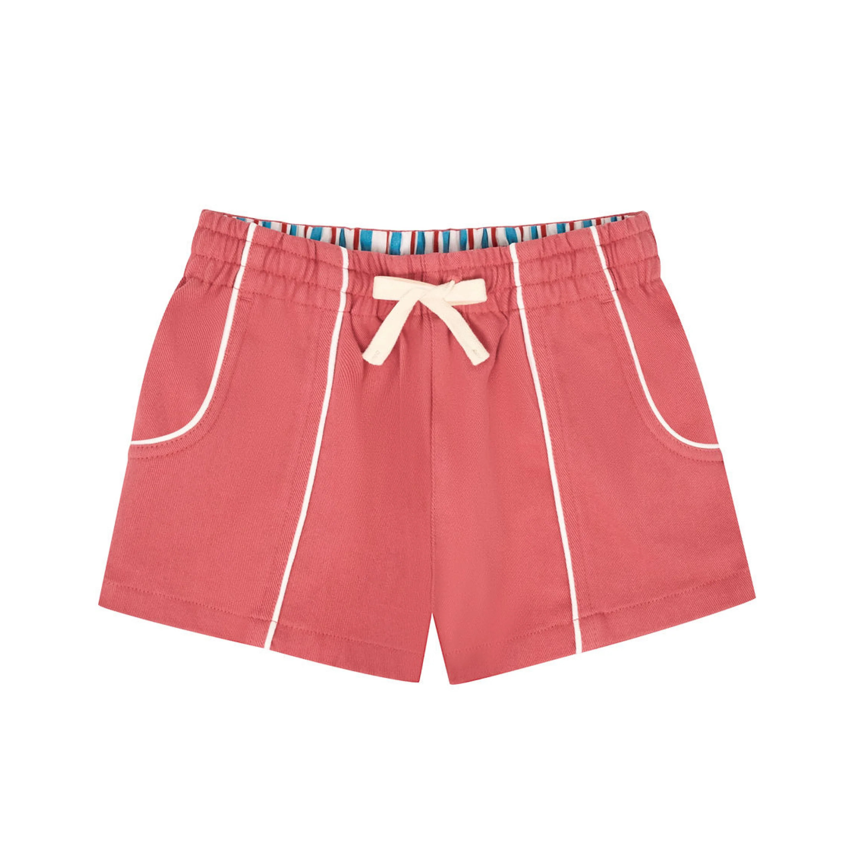 boys sailor red ultra-soft twill shorts | Minnow