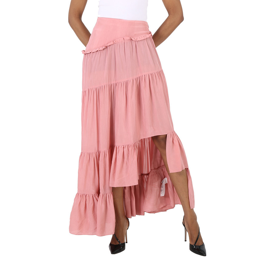 3.1 Phillip Lim Ladies Dusty Pink Full Gathered Asymmetrical Skirt | Jomashop.com & JomaDeals.com