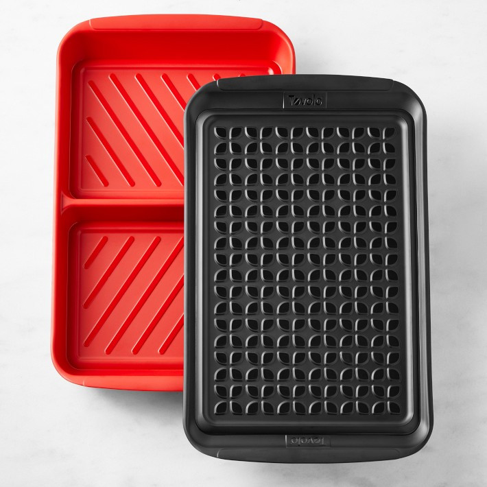 Williams Sonoma 2-Piece Dual Grill Marinade & Prep Tray Set | Williams-Sonoma