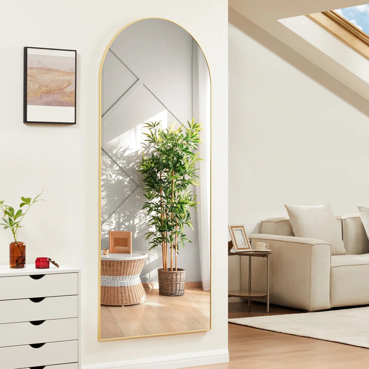 Nayelis Metal Arch Mirror | Wayfair North America