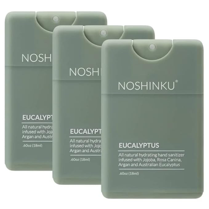 Noshinku Pocket Hand Sanitizer | Bundle (Eucalyptus Refillable (3-Pack)) | Amazon (US)