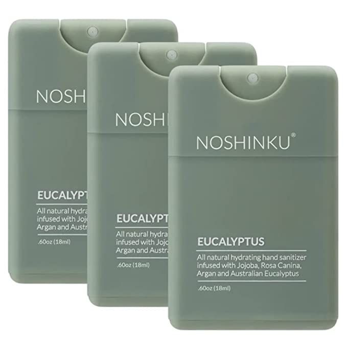 Noshinku Pocket Hand Sanitizer | Bundle (Eucalyptus Refillable (3-Pack)) | Amazon (US)