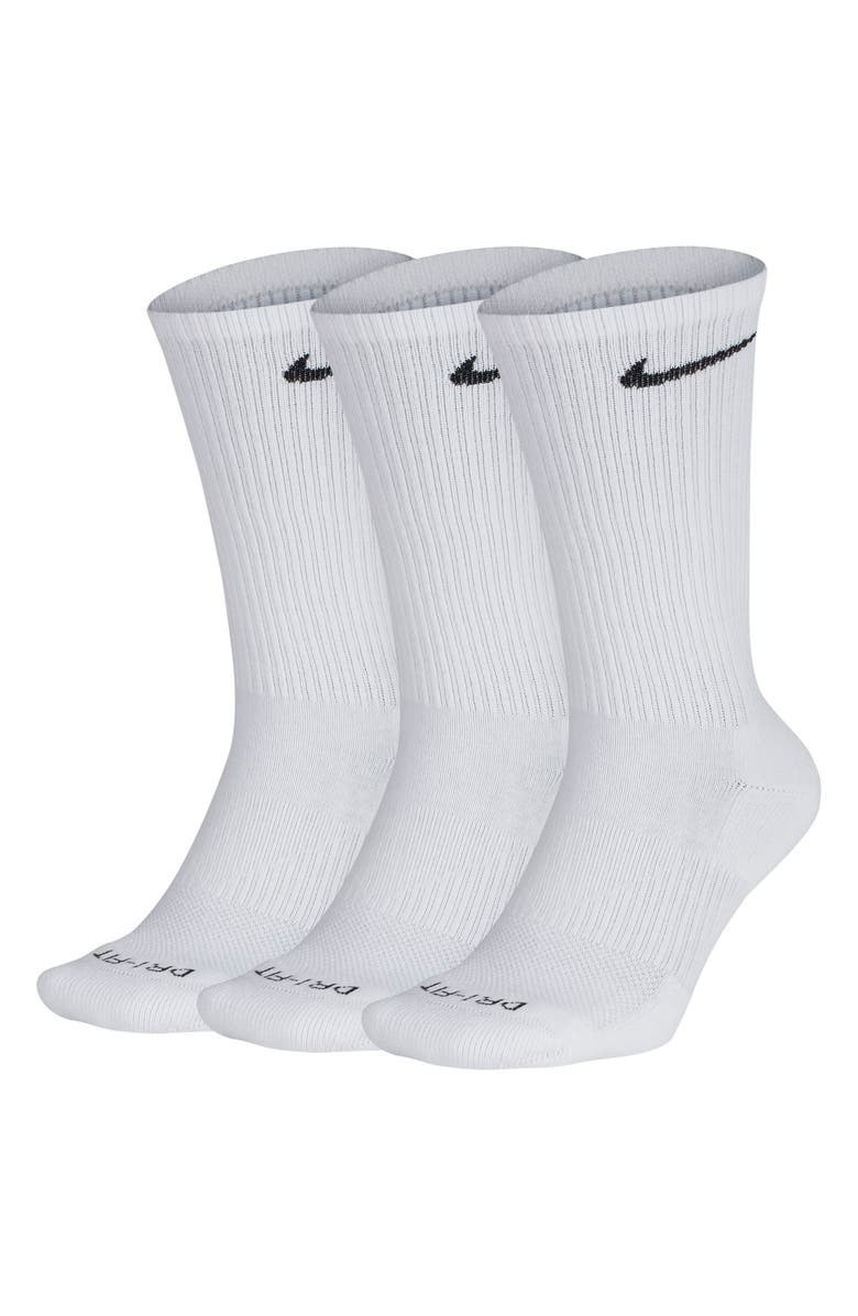 Dry 3-Pack Everyday Plus Cushion Crew Training Socks | Nordstrom | Nordstrom