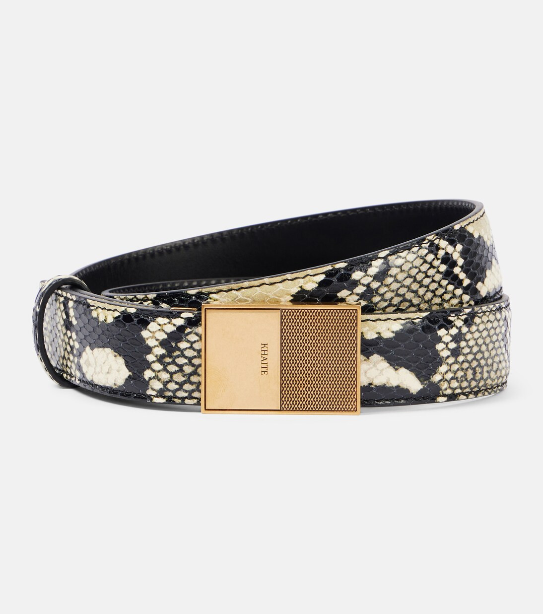 Elio snake-effect leather belt | Mytheresa (INTL)