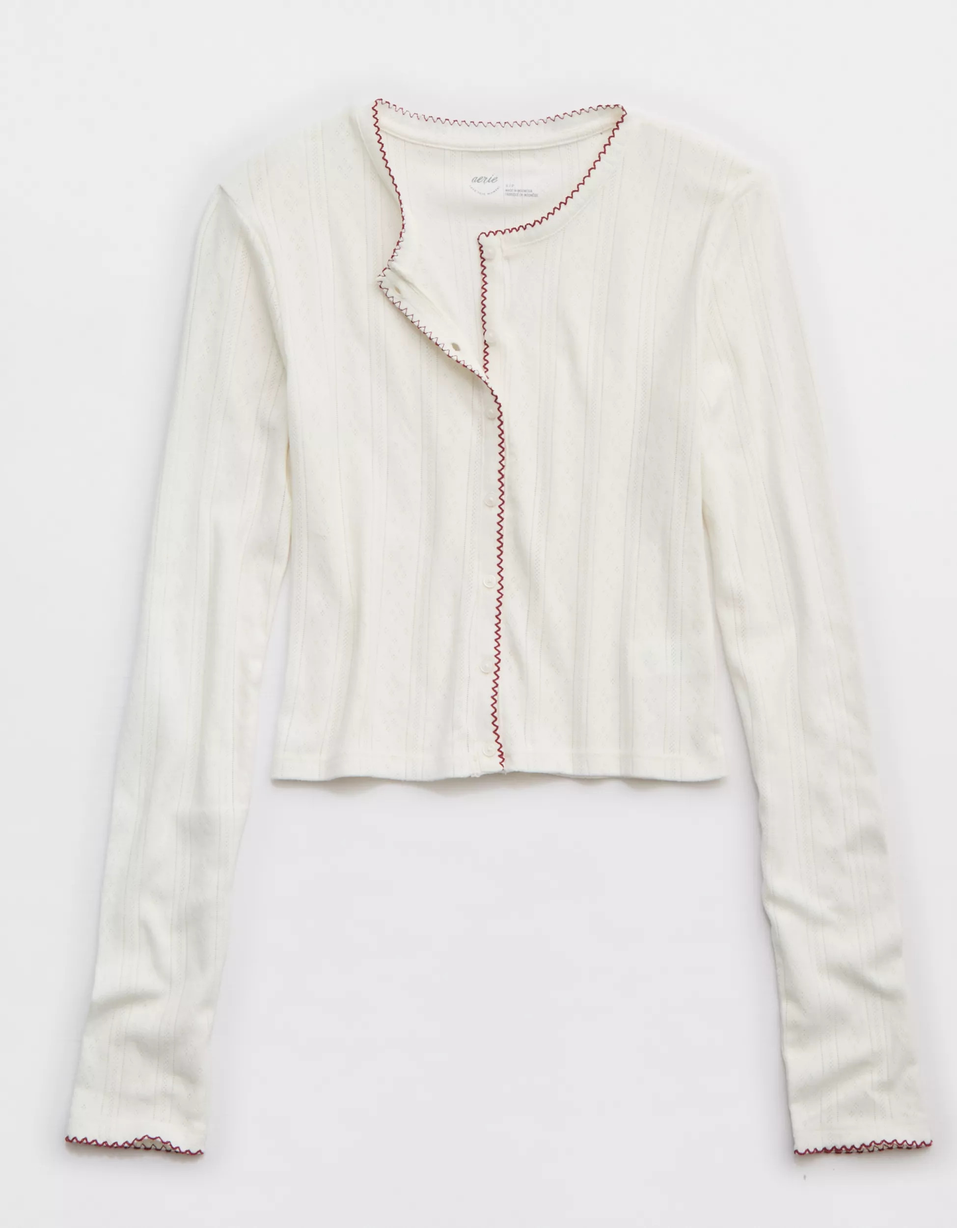 Aerie Off-Duty Pointelle Cardigan | Aerie