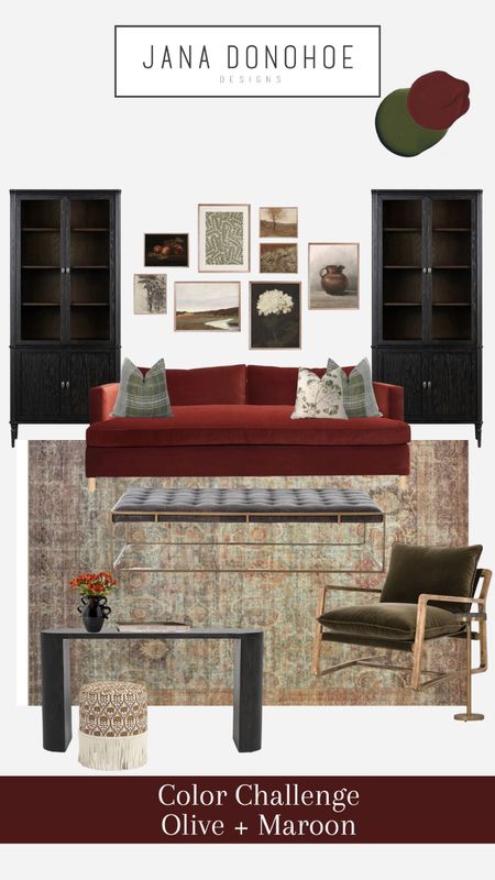 Olive green and Maroon home decor ideas

#LTKfamily #LTKstyletip #LTKhome