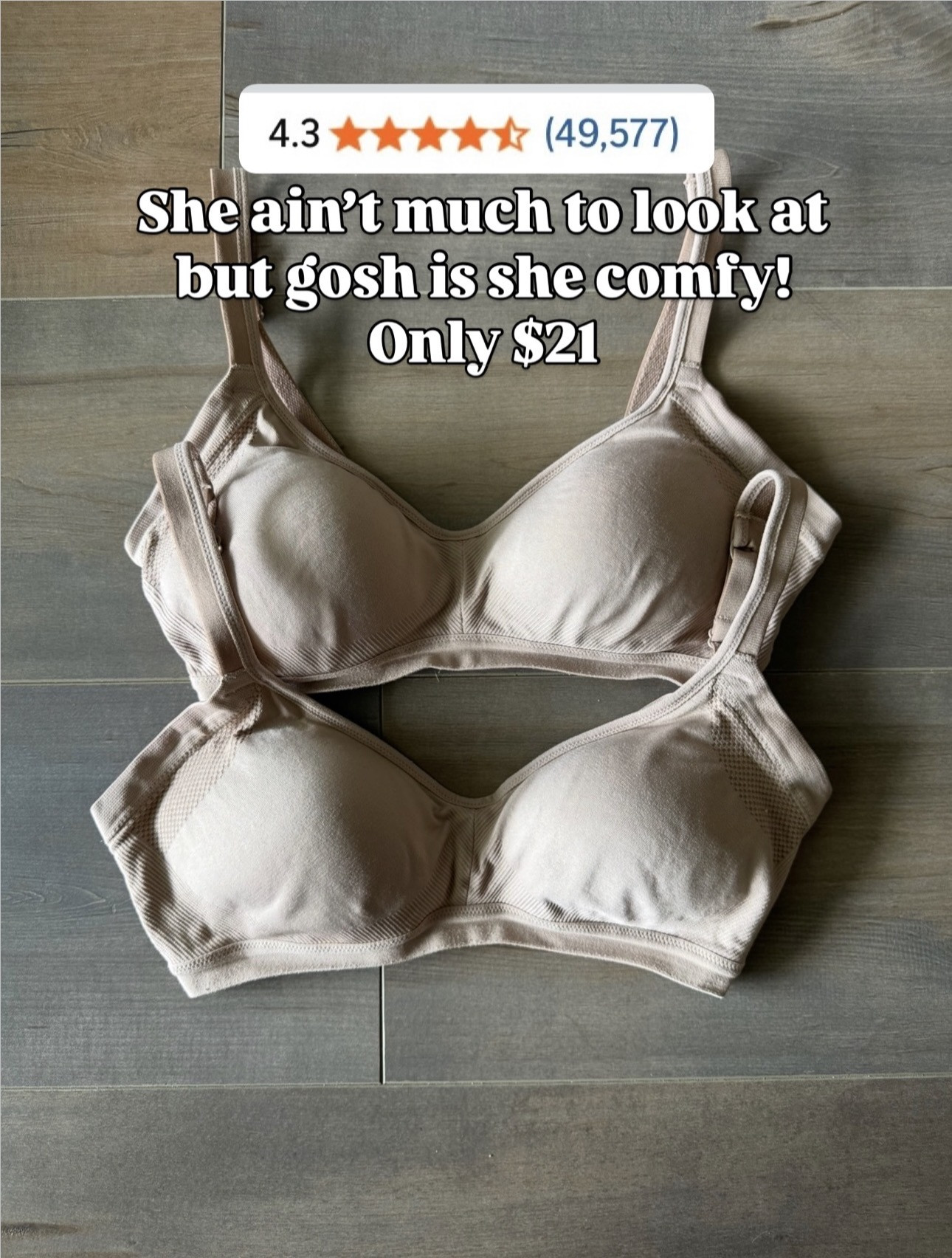 Go-to bra from Amazon! Super comfortable and TTS.

Amazon everyday essentials, soft wire free bra, no dig, seamless comfort, side-smoothing panels, favorite find, affordable, comfy style.  

 #LTKgrwm #LTKOver40