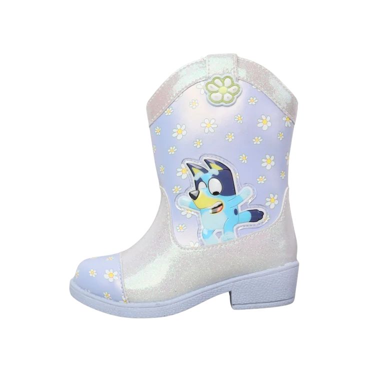 Bluey Toddler Girls Cowgirl Western Boots, Sizes 5-10 | Walmart (US)