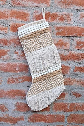 Casa Boho Christmas Stockings Boho Holiday Decorations Boho Christmas Ornaments Farmhouse Christmas  | Amazon (US)