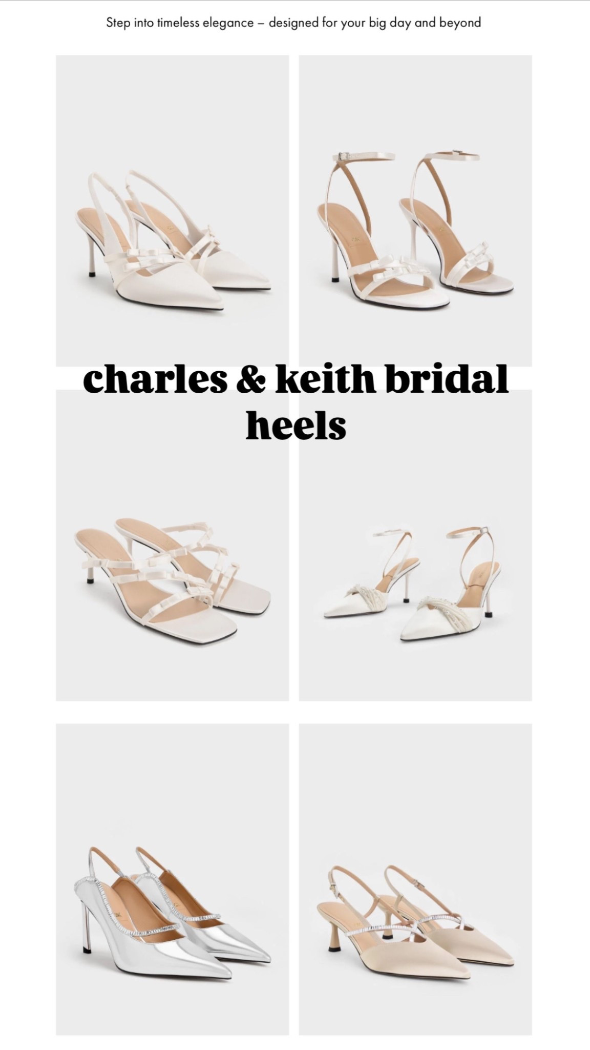 bridal season and here are my favourite bridal heels on the charles & keith website — so minimal and chic! perfect for the cool girl bride and a elopement 🤍✨

use code “COMAMBW15-2ZFLI9IVXS” and get 15% off your purchase 🖤
🏷️ bride, 2025 bride, wedding heels, 

#LTKwedding #LTKshoes #LTKspring