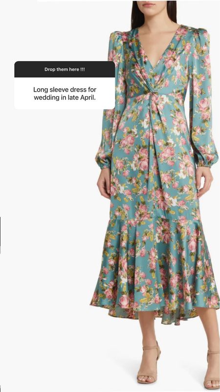 Wedding guest dress with sleeves - floral dress - Easter dress 

#LTKfindsunder100 #LTKSeasonal #LTKwedding