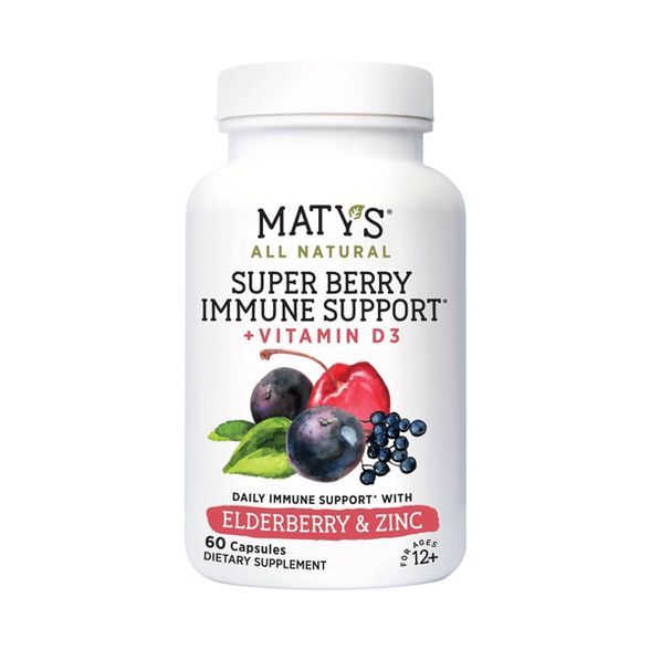 Maty's All Natural Super Berry Immune Support Capsules - 60ct | Target