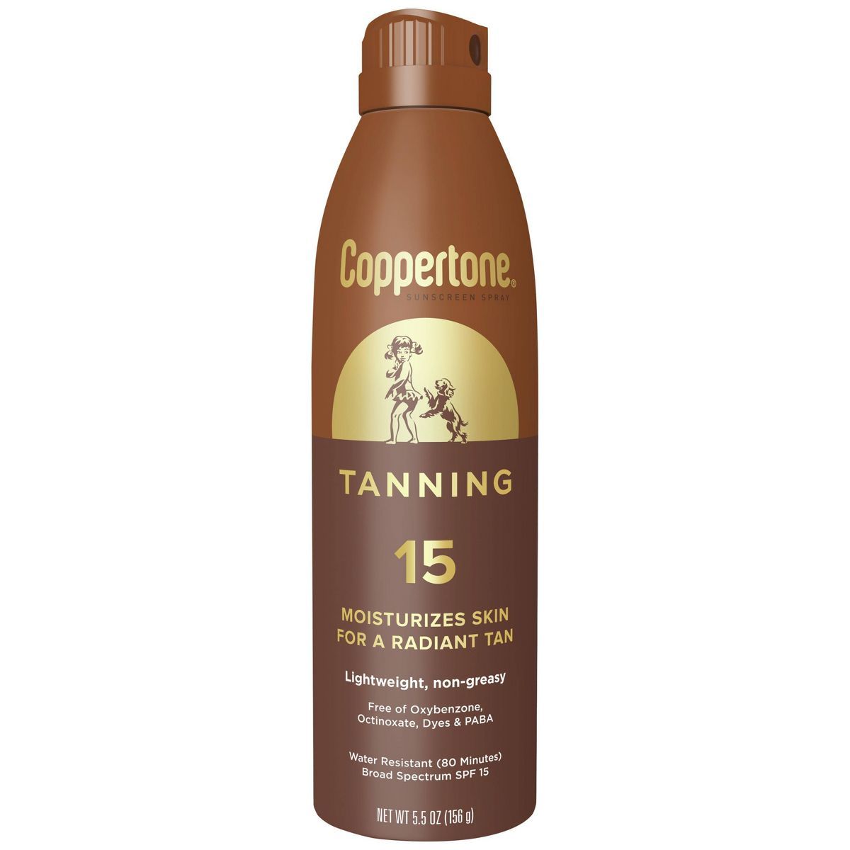 Coppertone Tanning Sunscreen Spray - Water Resistant Spray Sunscreen - SPF 15 - 5.5oz | Target