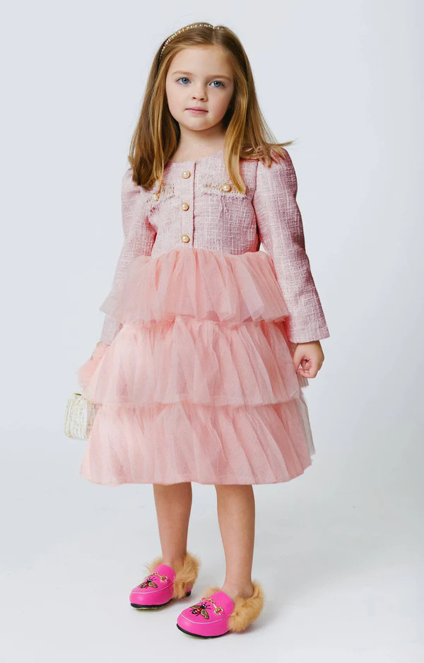 Pink Coco Tweed Dress | Lola + The Boys