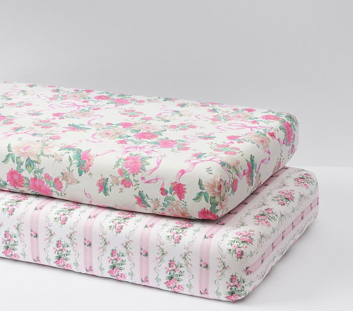 LoveShackFancy Dreamy Days Organic Crib Sheet Bundle - Set of 2 | Pottery Barn Kids