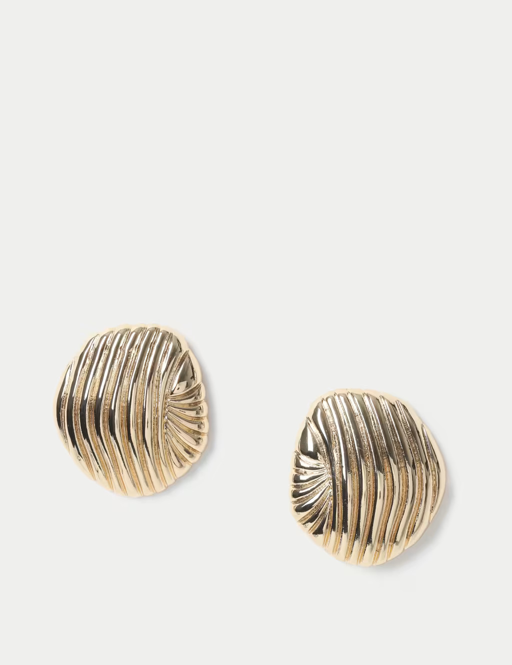 Oversized Irregular Texture Circle Stud Earrings | Marks & Spencer (UK)