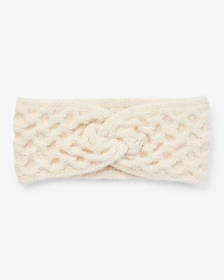Honeycomb Knit Ear Warmer Headband | Express