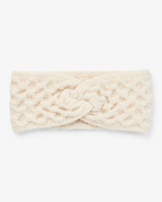 Honeycomb Knit Ear Warmer Headband | Express