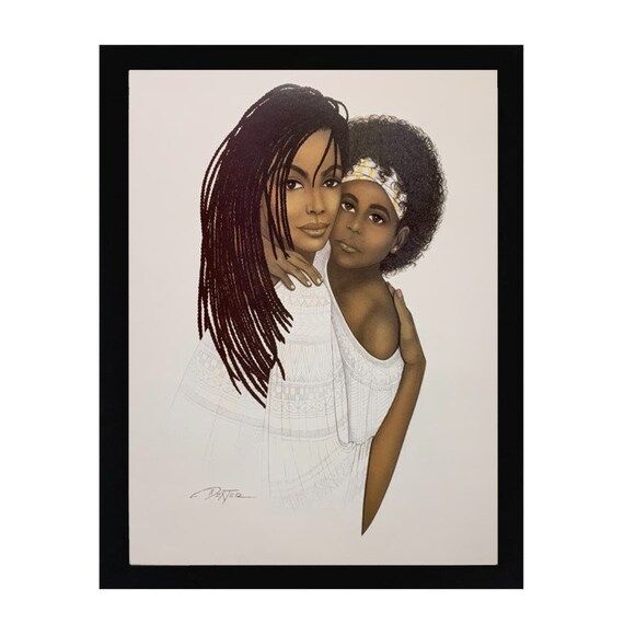 African American Mother and Daughter Love Art Black Art Ethnic | Etsy | Etsy (US)