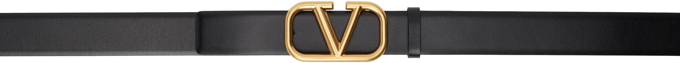 Valentino Garavani Black VLogo Signature Belt | SSENSE