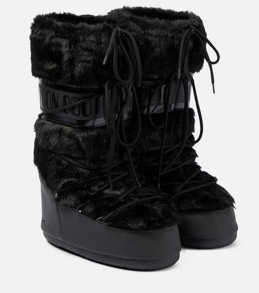 Moon Boot Icon faux fur-trimmed snow boots | Mytheresa (US/CA)