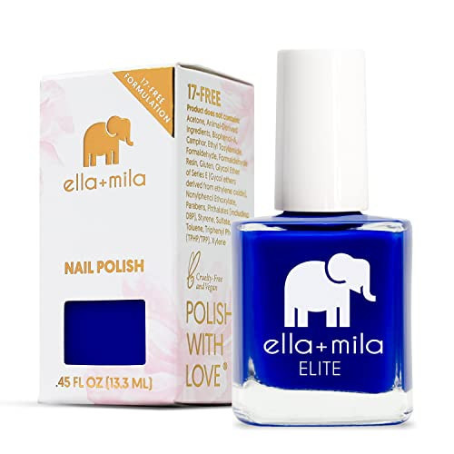 ella+mila Professional, Quick Dry, Long-Lasting & Chip-Resistant Blue Nail Polishes (Bags Are Packed - 0.45 fl oz) | Amazon (US)