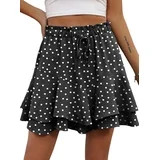 Cueply Womens Shorts Flowy Mini Tennis Skirt Ruffle Tiered Skorts Running Workout Sports Shorts | Walmart (US)